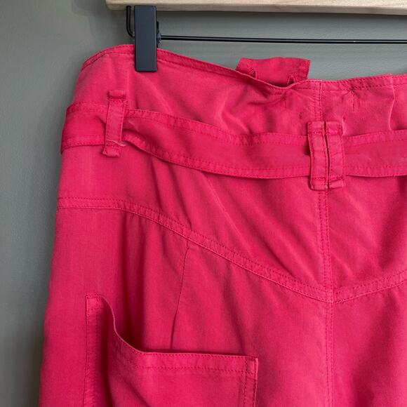 Isabel Marant Flink Suspender Shorts Pink Size Medium High Rise Chic Sexy Loose - Picture 12 of 16